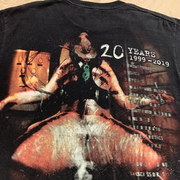 Slipknot Debut First Album Self Titled T-Shirt 20 Years Men's Large L Rock Metal - Picture 5 of 7